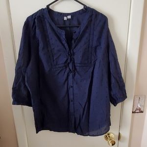 Flowy Blue Blouse